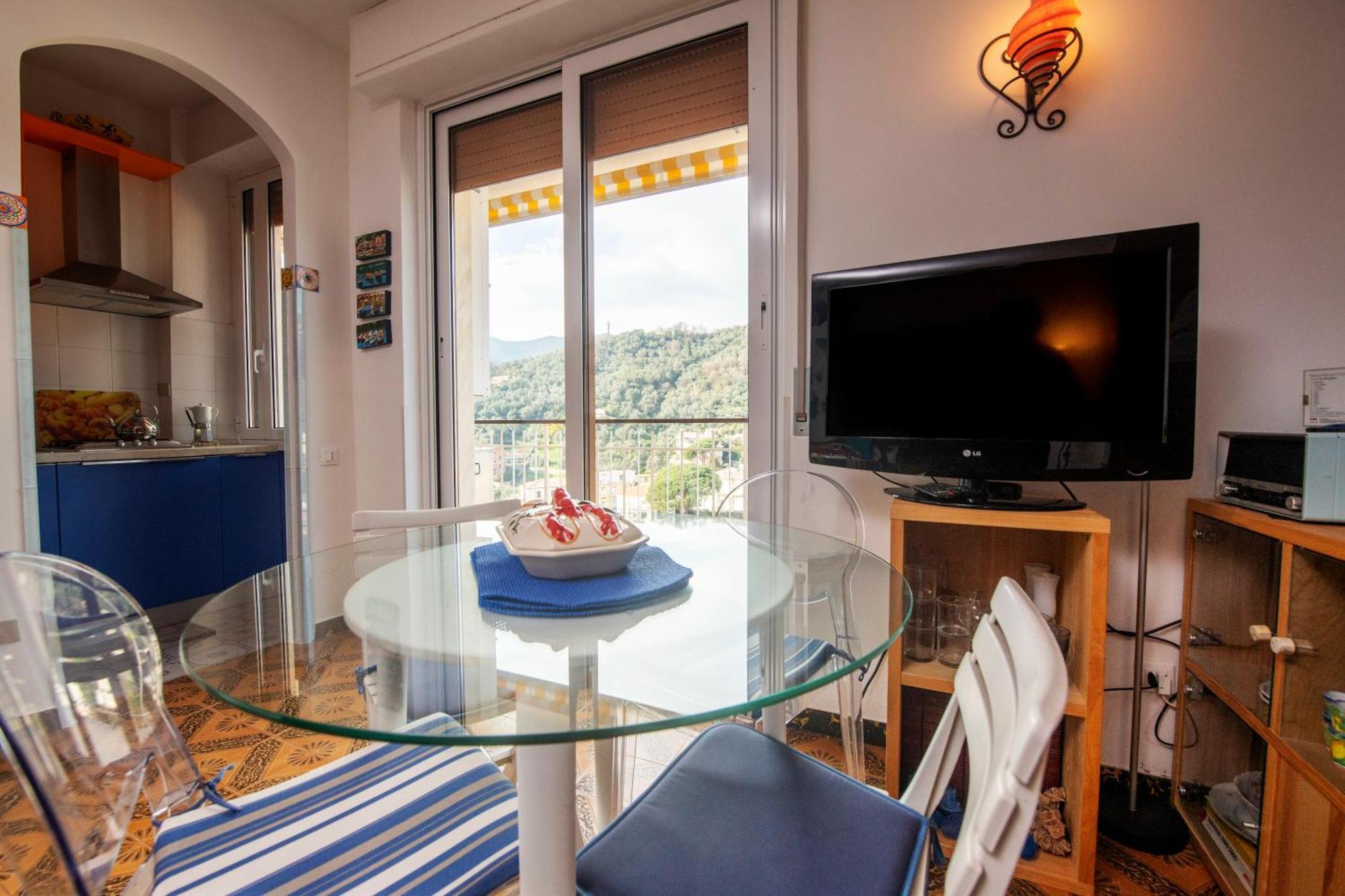 239 - Casa Del Sole Vista Mare Moneglia - 5Minuti A Piedi Dal Mare - Parcheggio Privato Apartamento Exterior foto